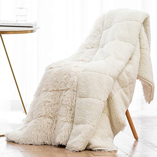 Wemore Shaggy Faux Fur Weighted Blanket