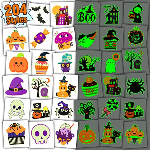 Partywind Luminous Halloween Tattoos