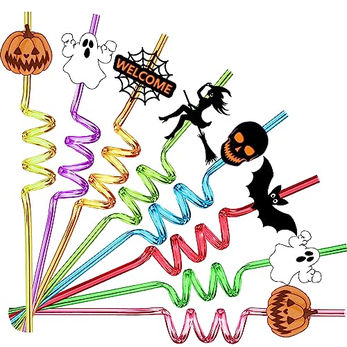 Halloween Themed Reusable Straws Set
