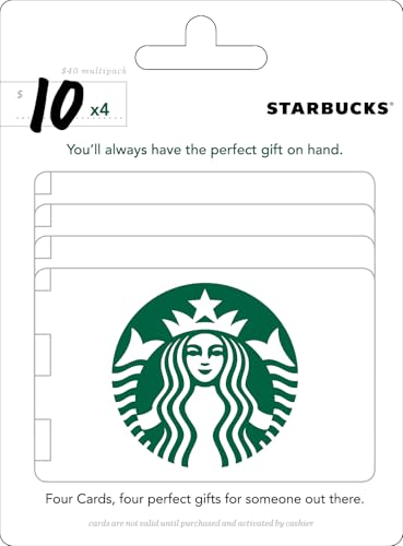 Starbucks Four-Pack $10 Gift Cards