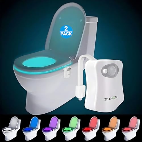 ZEZHOU Motion-Activated Toilet Night Light