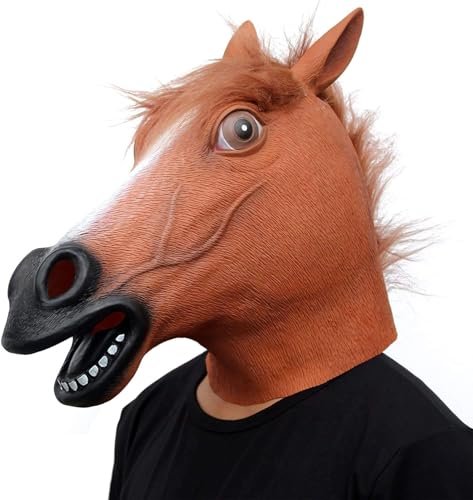 Brown Horse Mask Party Accessory