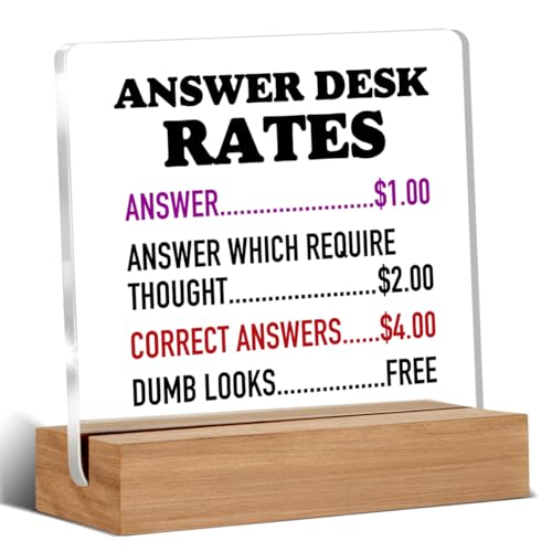 Elegant Acrylic Office Desk Sign