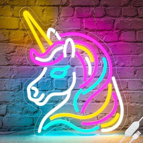 Basaneon Dimmable Unicorn Neon Light