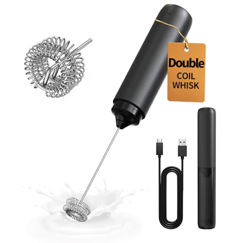 CIRCLE JOY Dual Coil Rechargeable Milk Frother