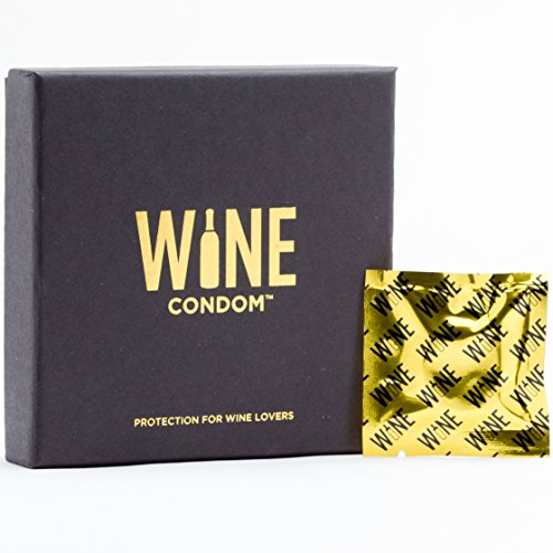 Wine Condoms Tuxedo Black Set