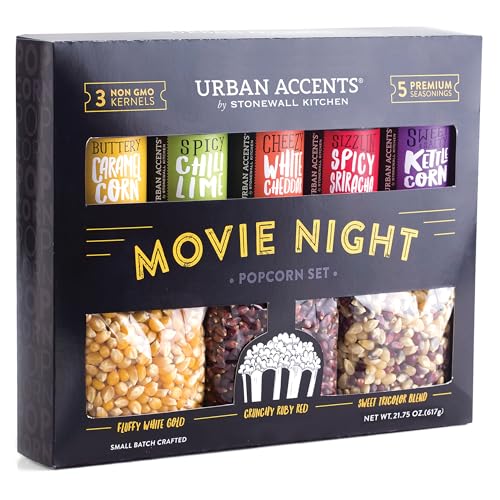 Urban Accents Gourmet Popcorn and Seasonings Set