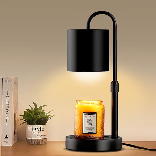 Briever Dimmable Candle Warmer Lamp with Solid Wood Base