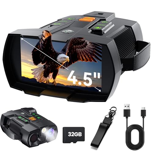4K Adult Night Vision Goggles with 4.5" HD Screen